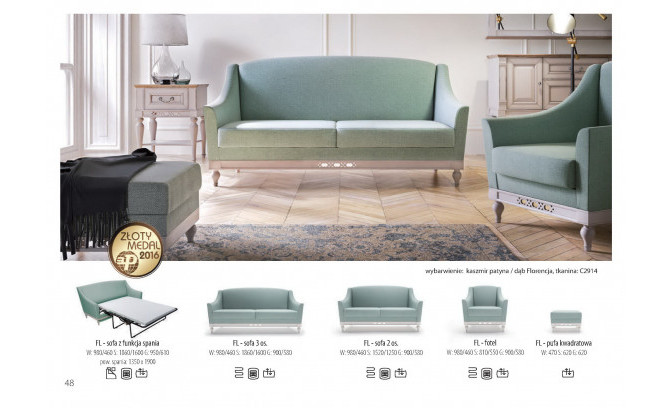 Izvelkamais dīvāns FLORENCJA Taranko FL-Sofa 3